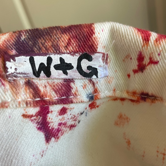 Wren + Glory "Tie Dye Fun" Denim Jacket - Boyfriend fit size S/M Falmer Heritage - Picture 3 of 9